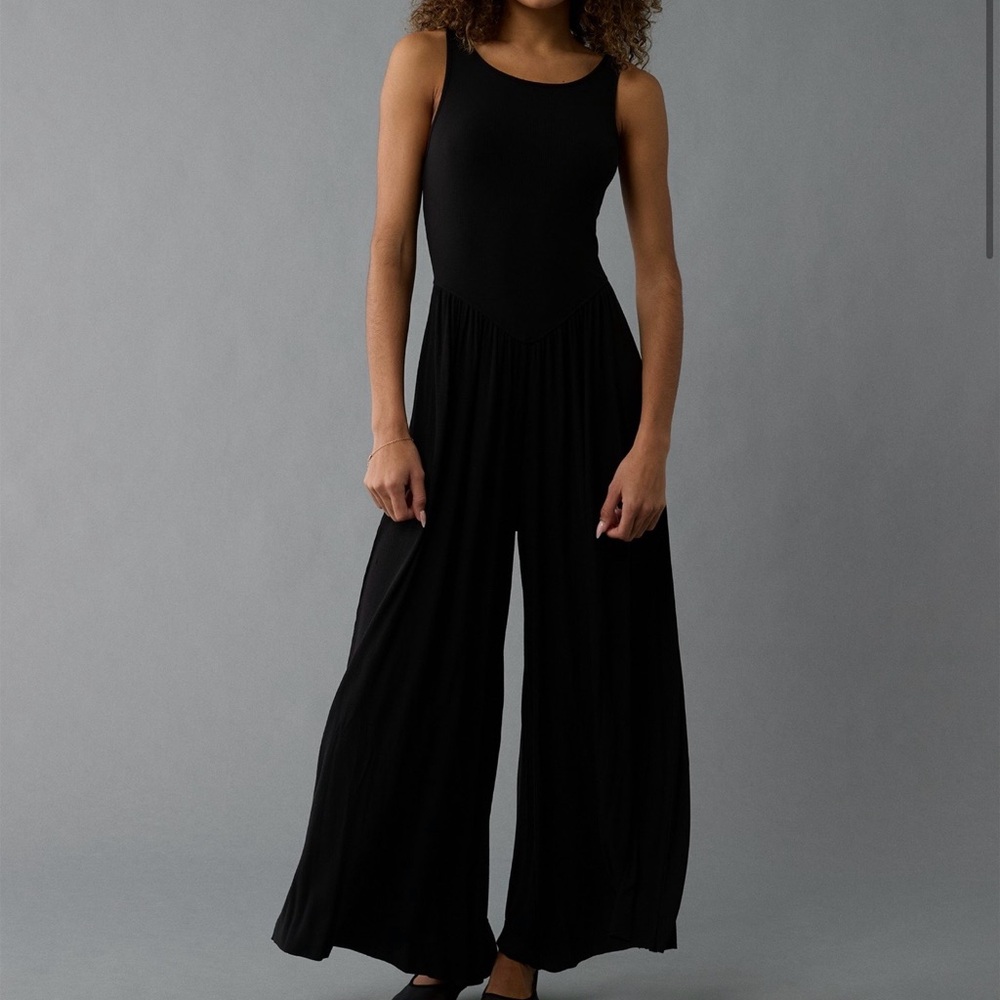 American Eagle Outfitters Black Sleeveless Jumpsuit